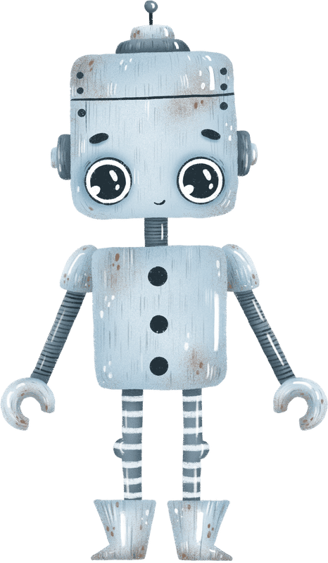 White Colored Robot