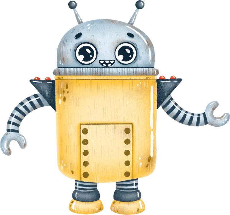 Yellow Colored Robot