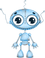 Blue Colored Robot