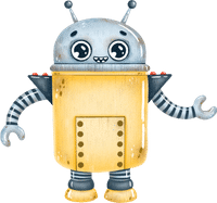 Yellow Colored Robot